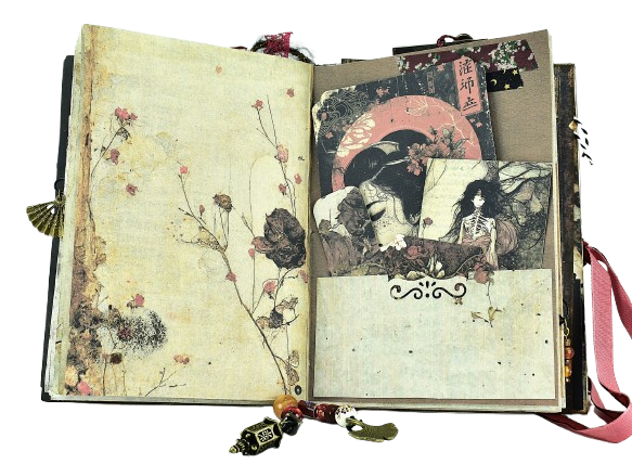 Σημειωματάριο dark Japanese, μπορντώ - Image 5